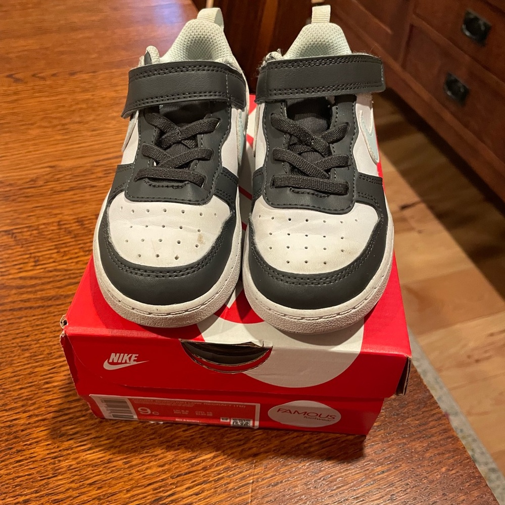 Kids' Court Borough Low Recraft Sneaker Baby/Toddler-Blue/white/black size 9C
